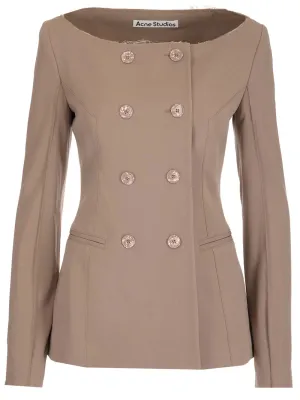 Acne Studios Double-Breasted Long-Sleeved Jacket