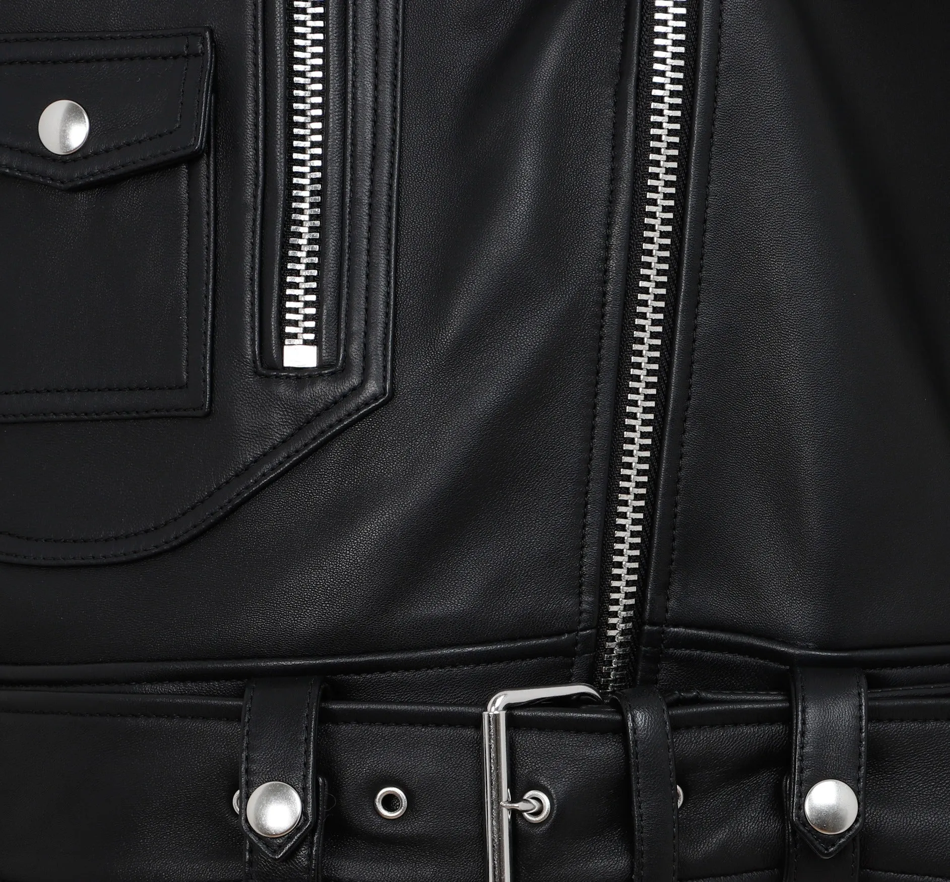 Acne Studios Zip-Up Biker Jacket