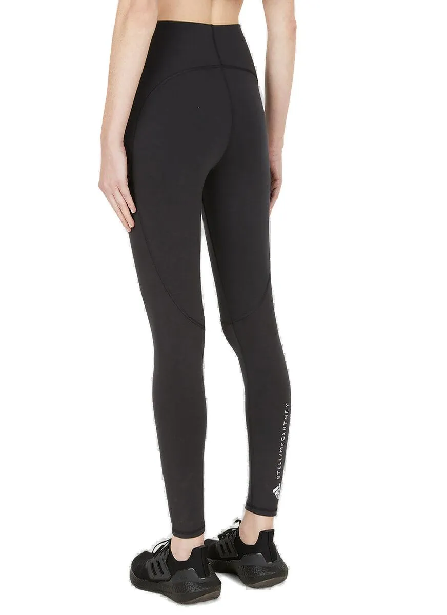 Adidas By Stella McCartney Logo Printed Cropped Leggings