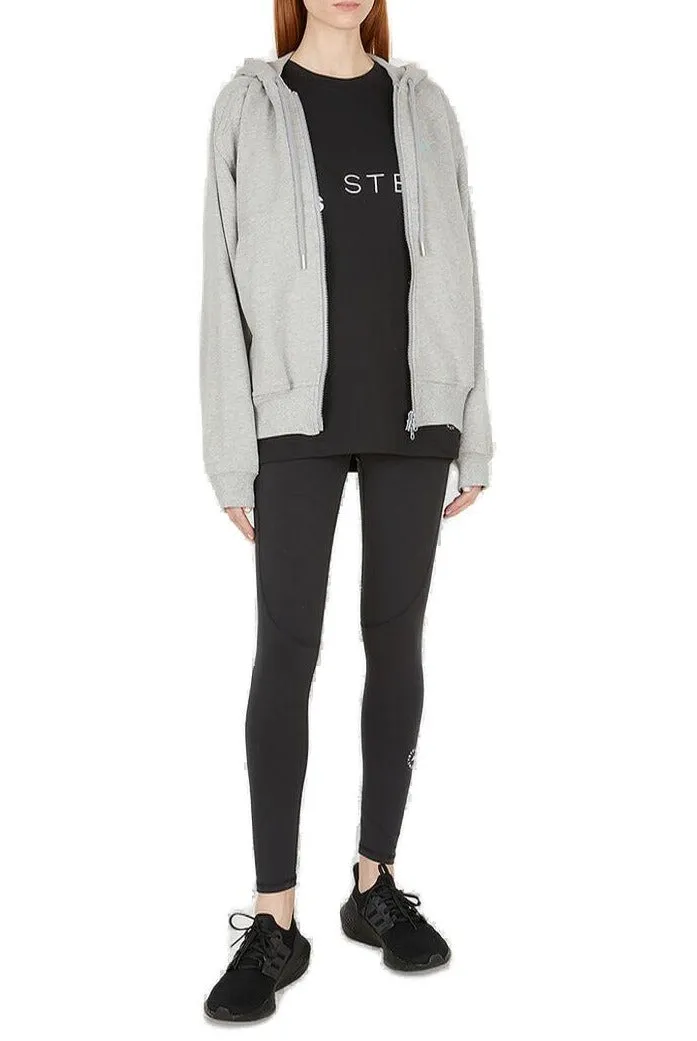 Adidas By Stella McCartney Logo Printed Cropped Leggings