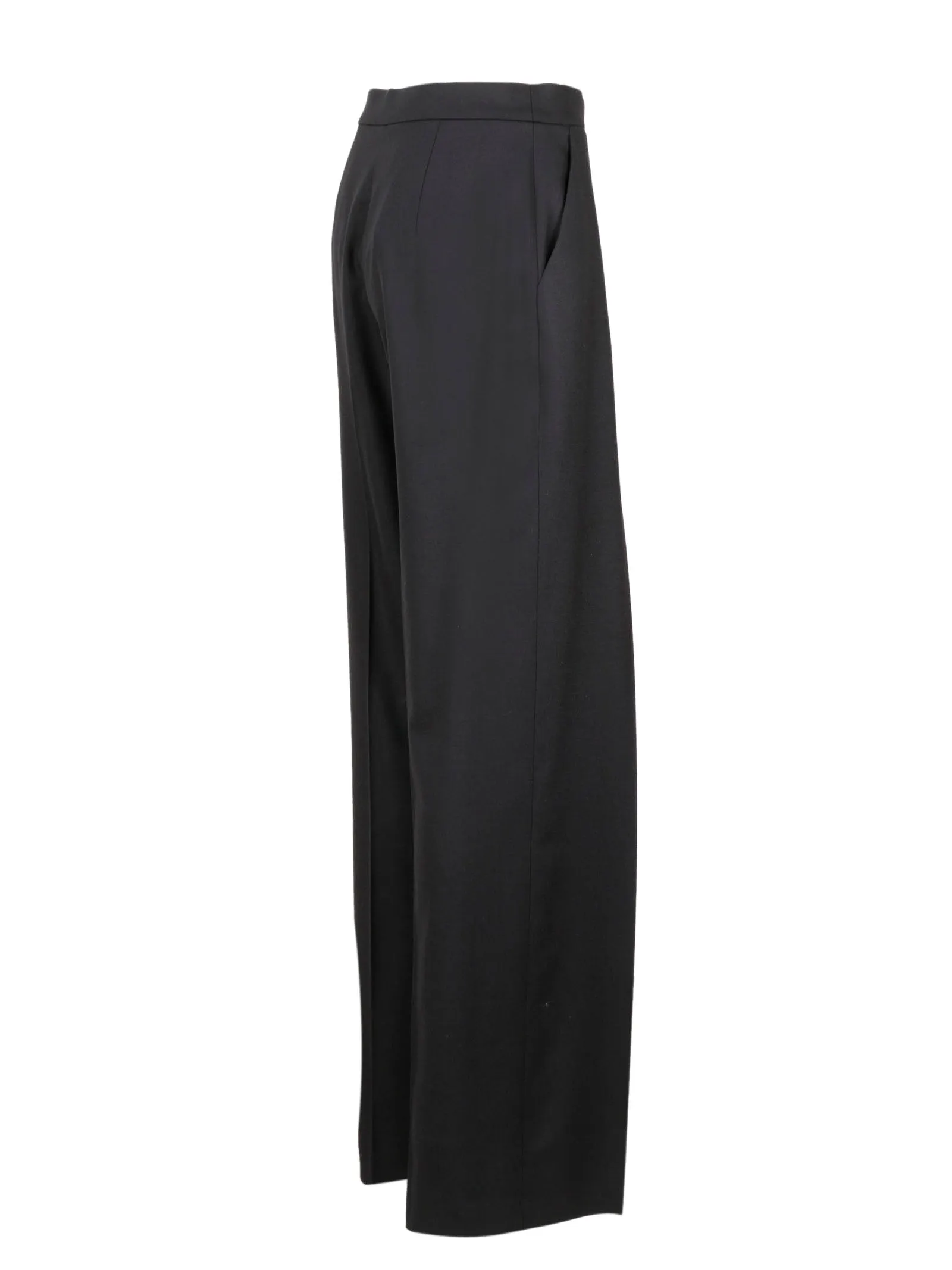 Alberta Ferretti Crossover Straight-Leg Pants