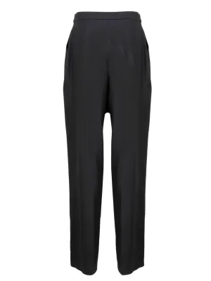Alberta Ferretti Crossover Straight-Leg Pants