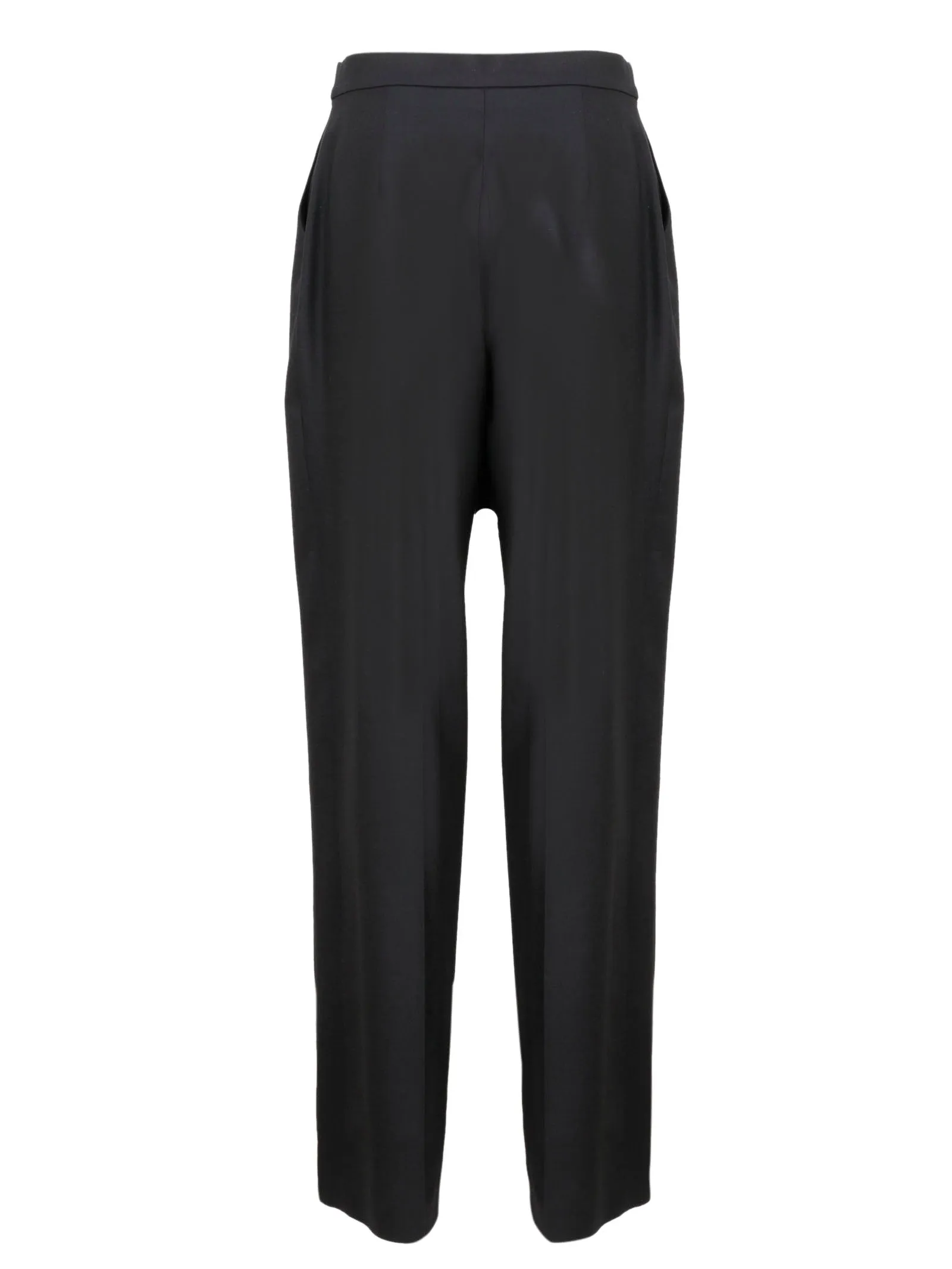 Alberta Ferretti Crossover Straight-Leg Pants