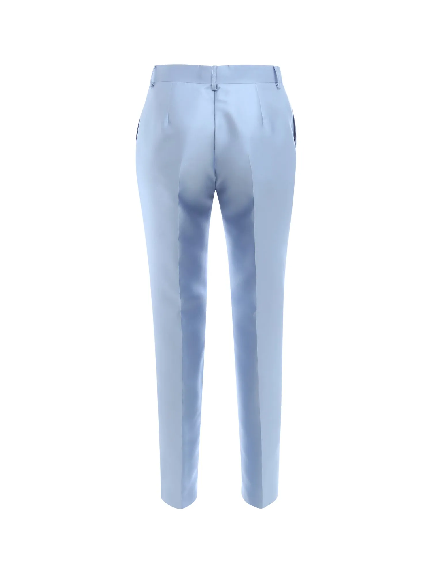 Alberta Ferretti Satin Straight Leg Trousers