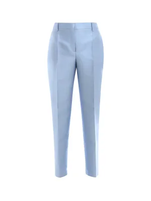 Alberta Ferretti Satin Straight Leg Trousers