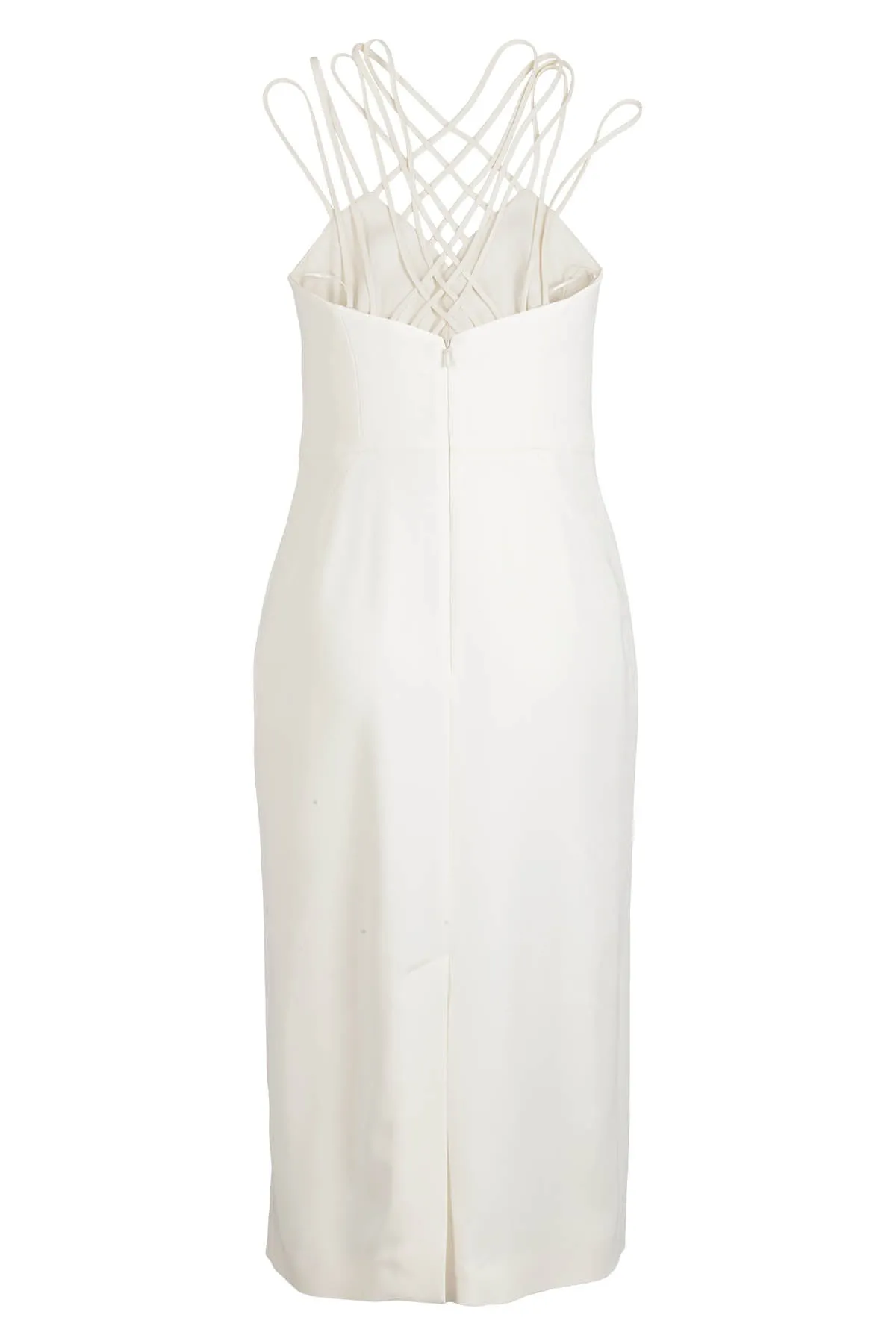 Alberta Ferretti Strap Detail Midi Dress
