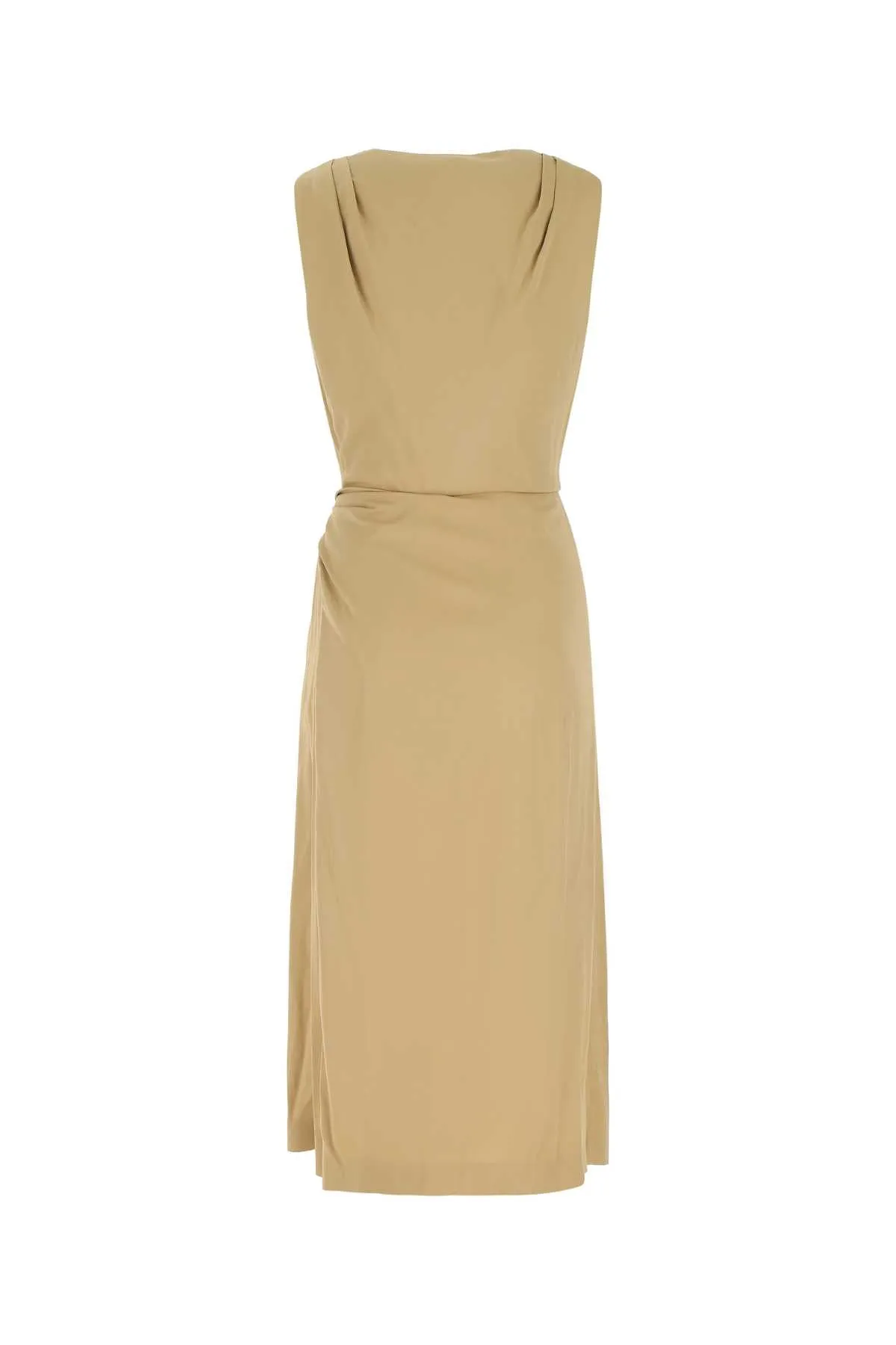 Alberta Ferretti Wrapped Sleeveless Midi Dress