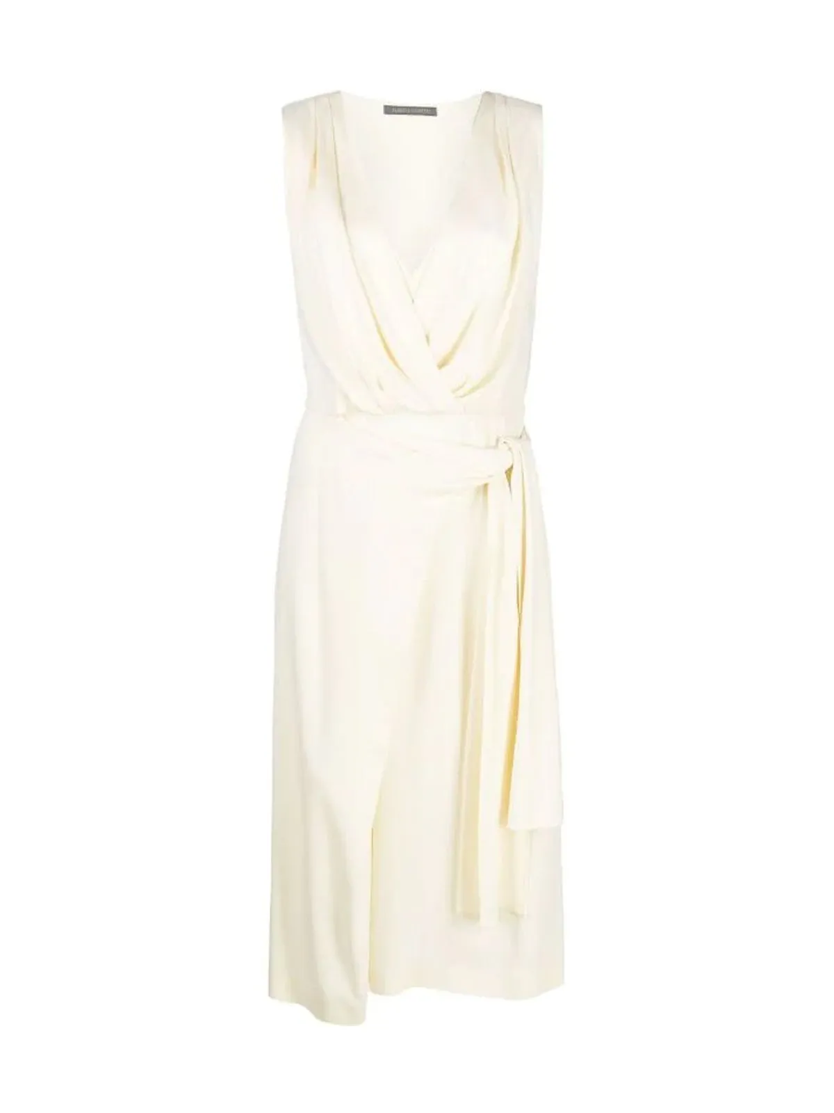 Alberta Ferretti Wrapped Sleeveless Midi Dress