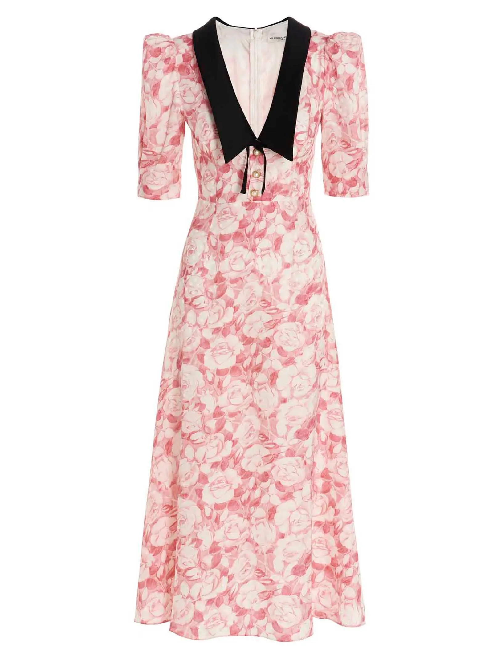 Alessandra Rich Floral Print Midi Dress
