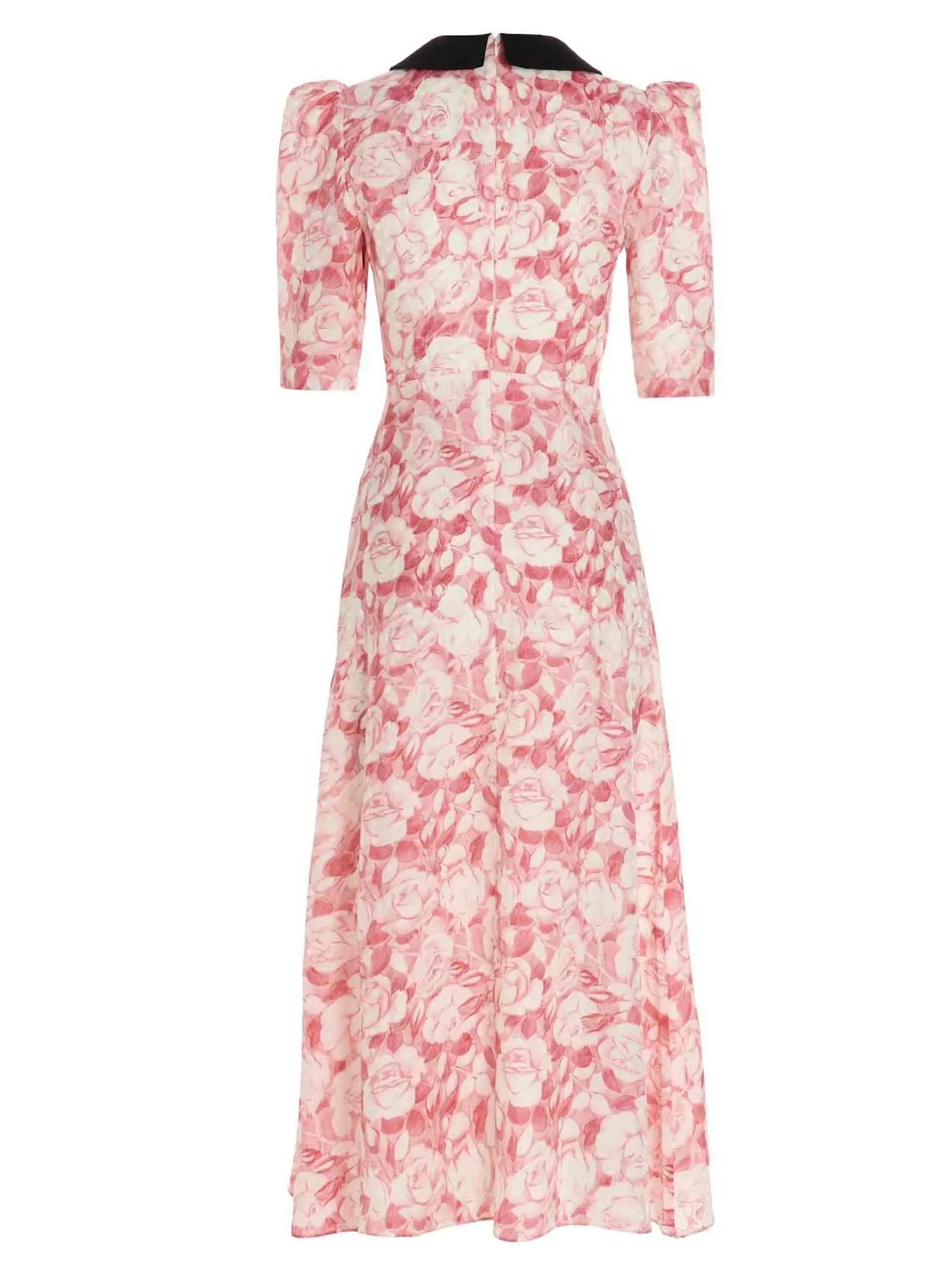 Alessandra Rich Floral Print Midi Dress