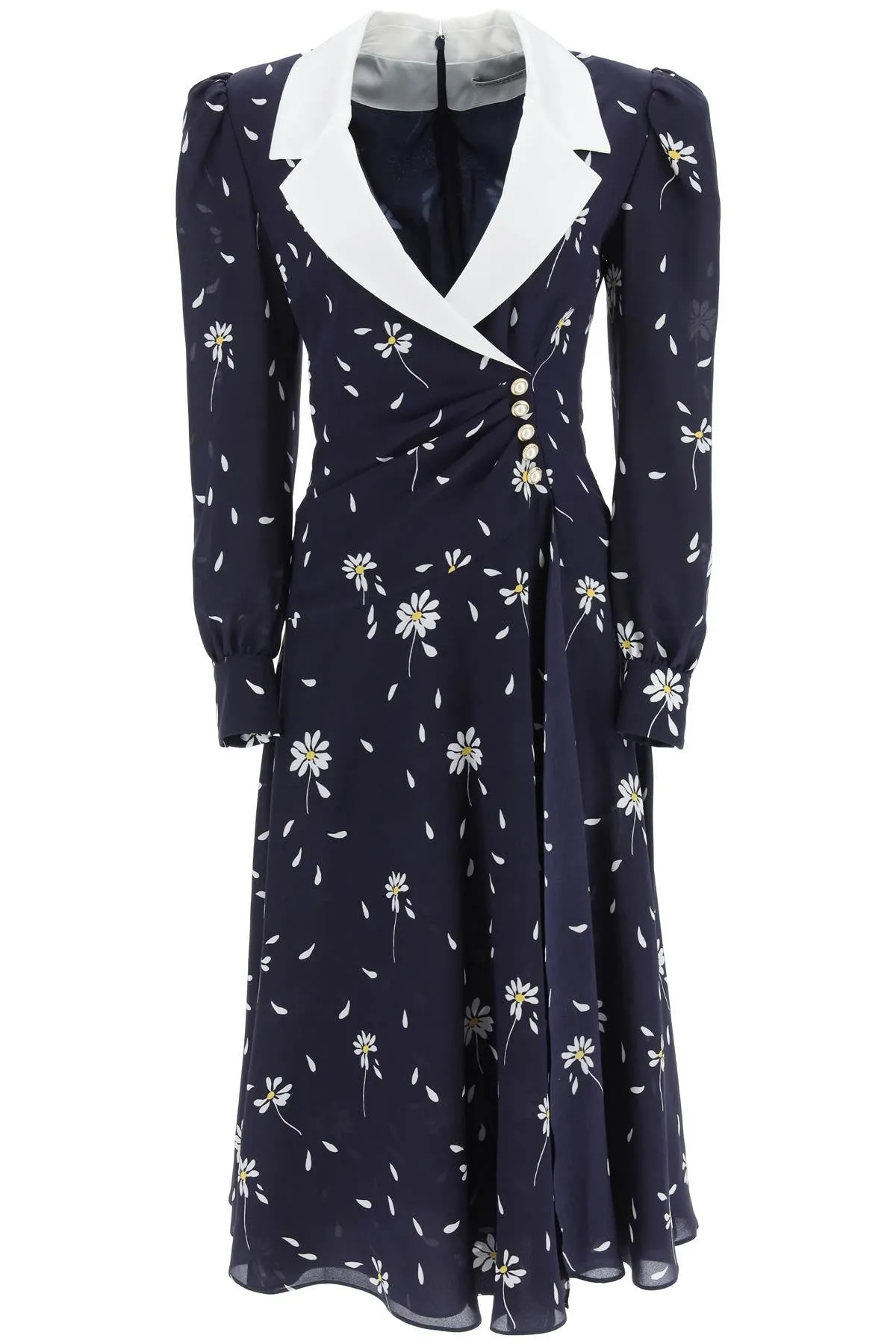 Alessandra Rich Floral Print Midi Dress