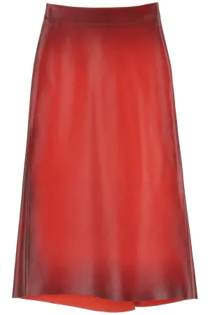 Alexander McQueen A-Line High Waist Midi Skirt