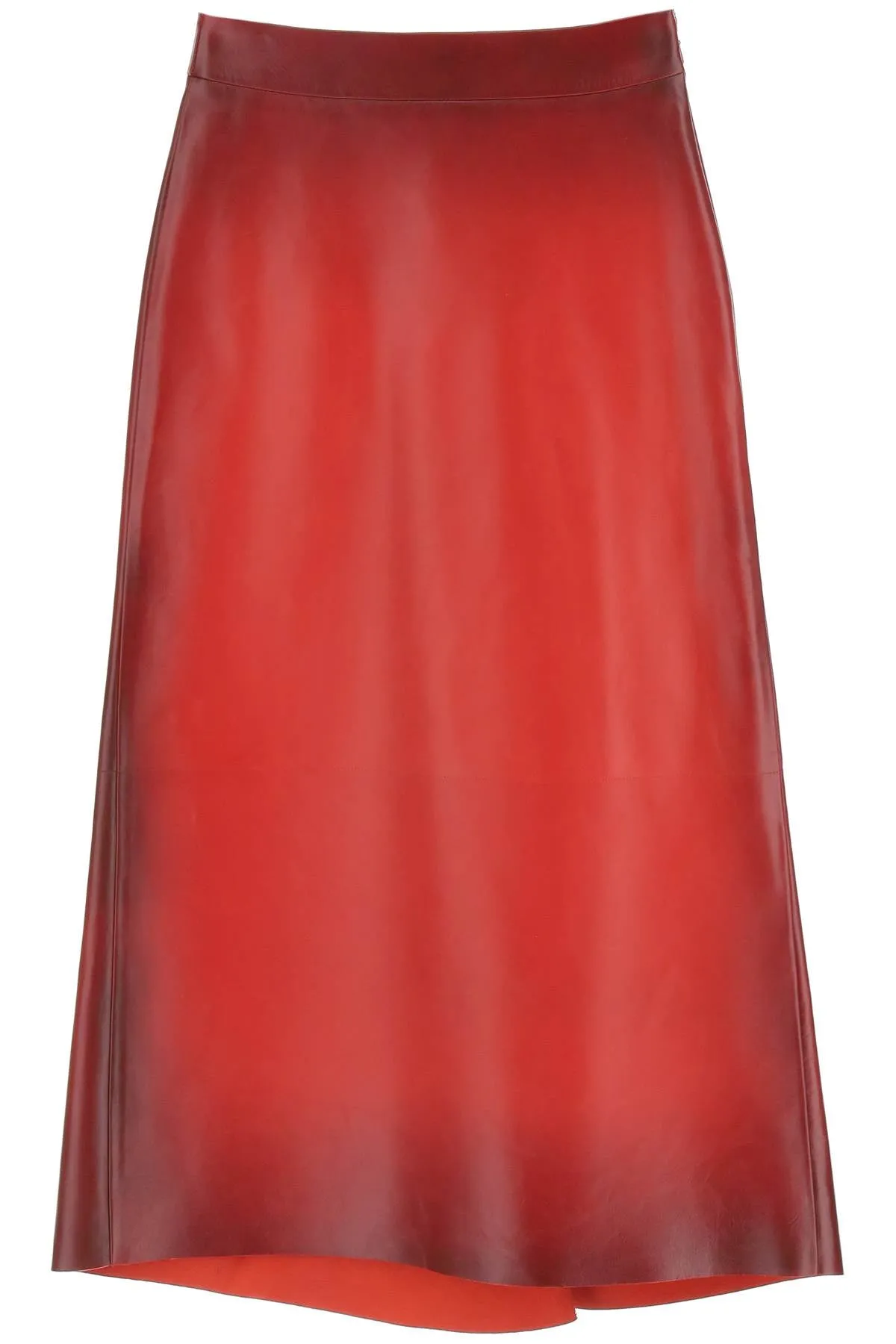 Alexander McQueen A-Line High Waist Midi Skirt