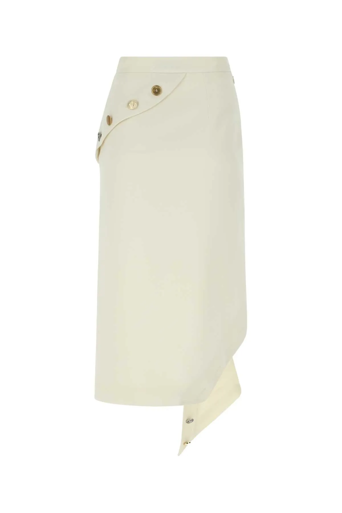 Alexander McQueen Asymmetric Hem Midi Skirt