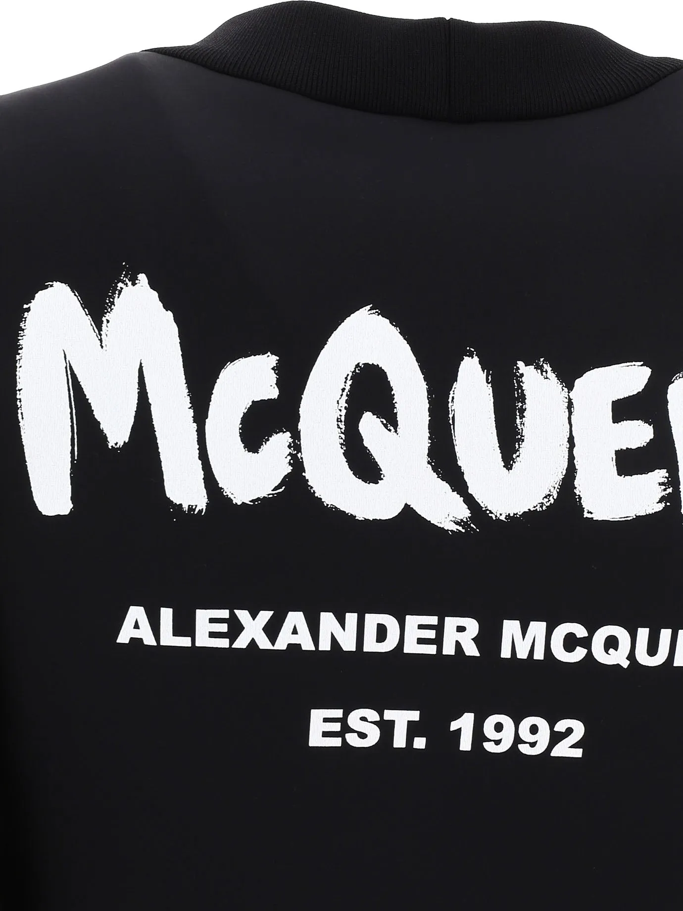 Alexander McQueen Back Logo Printed Dress