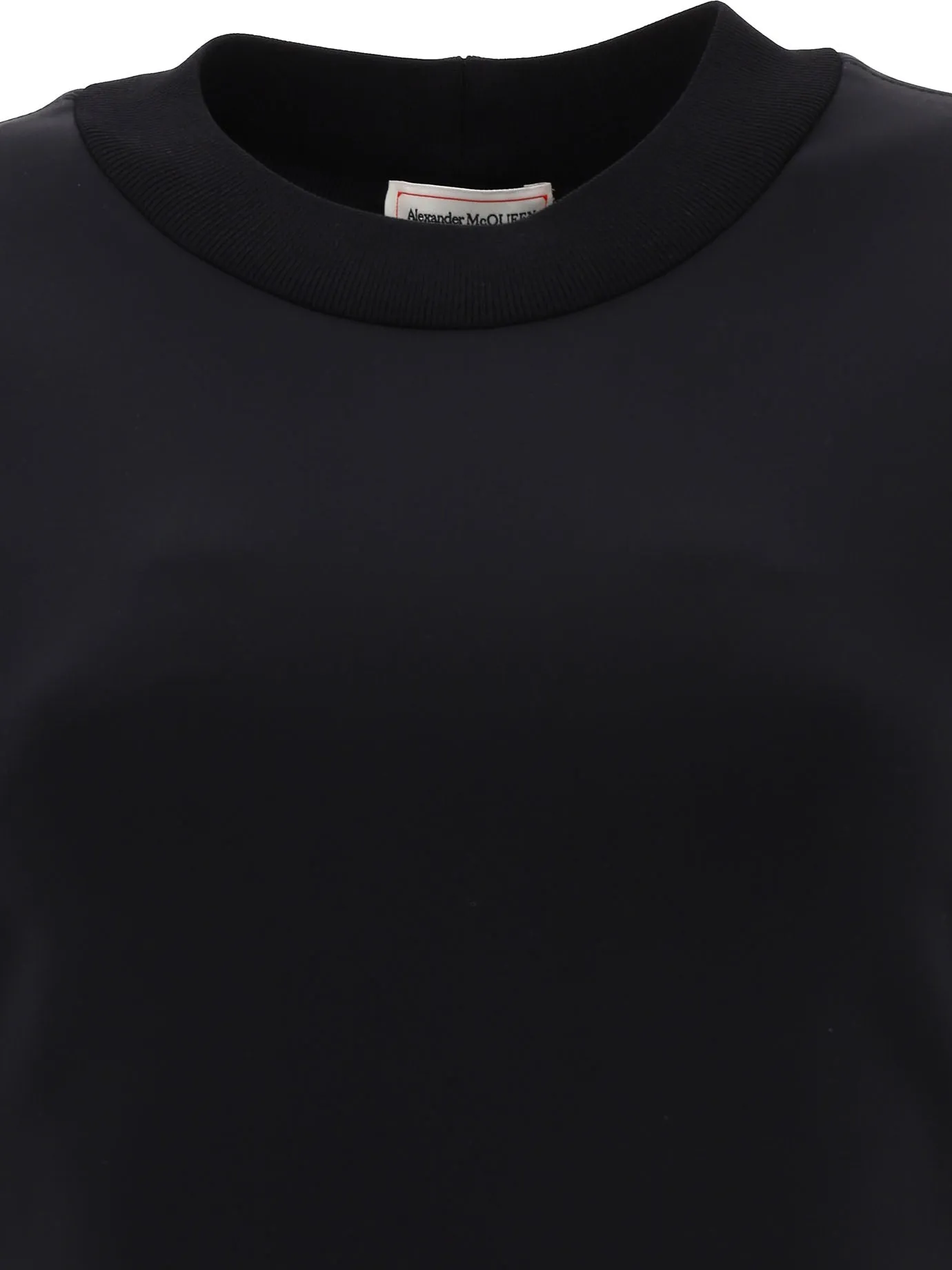 Alexander McQueen Back Logo Printed Dress