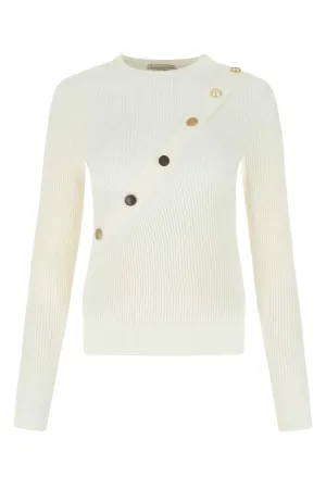 Alexander McQueen Button Detailed Crewneck Top