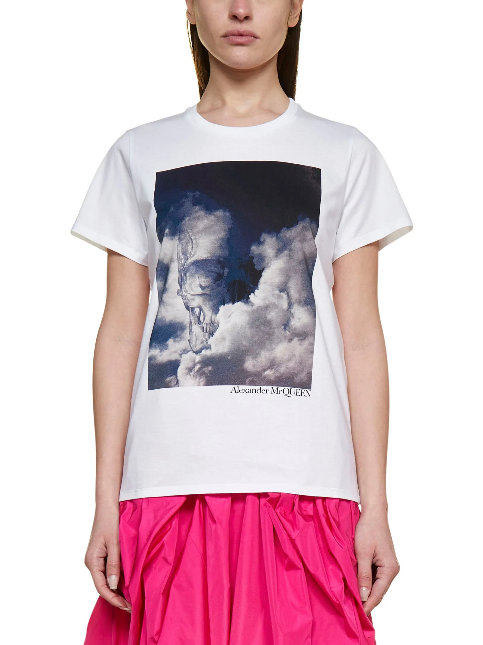 Alexander McQueen Graphic Printed Crewneck T-Shirt