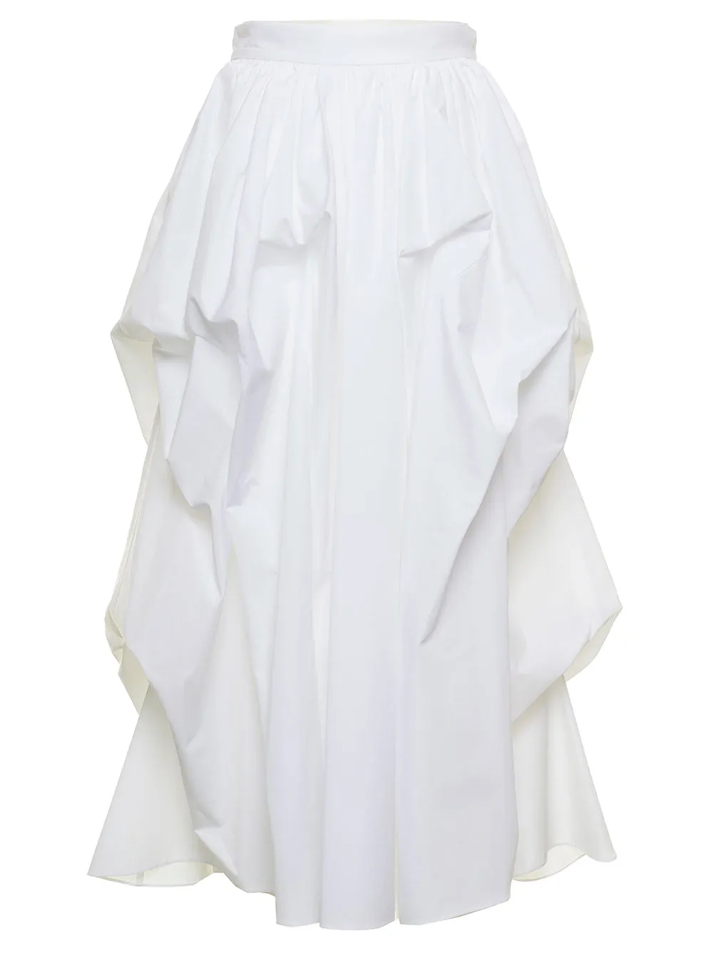 Alexander McQueen High Waist Gathered Skirt