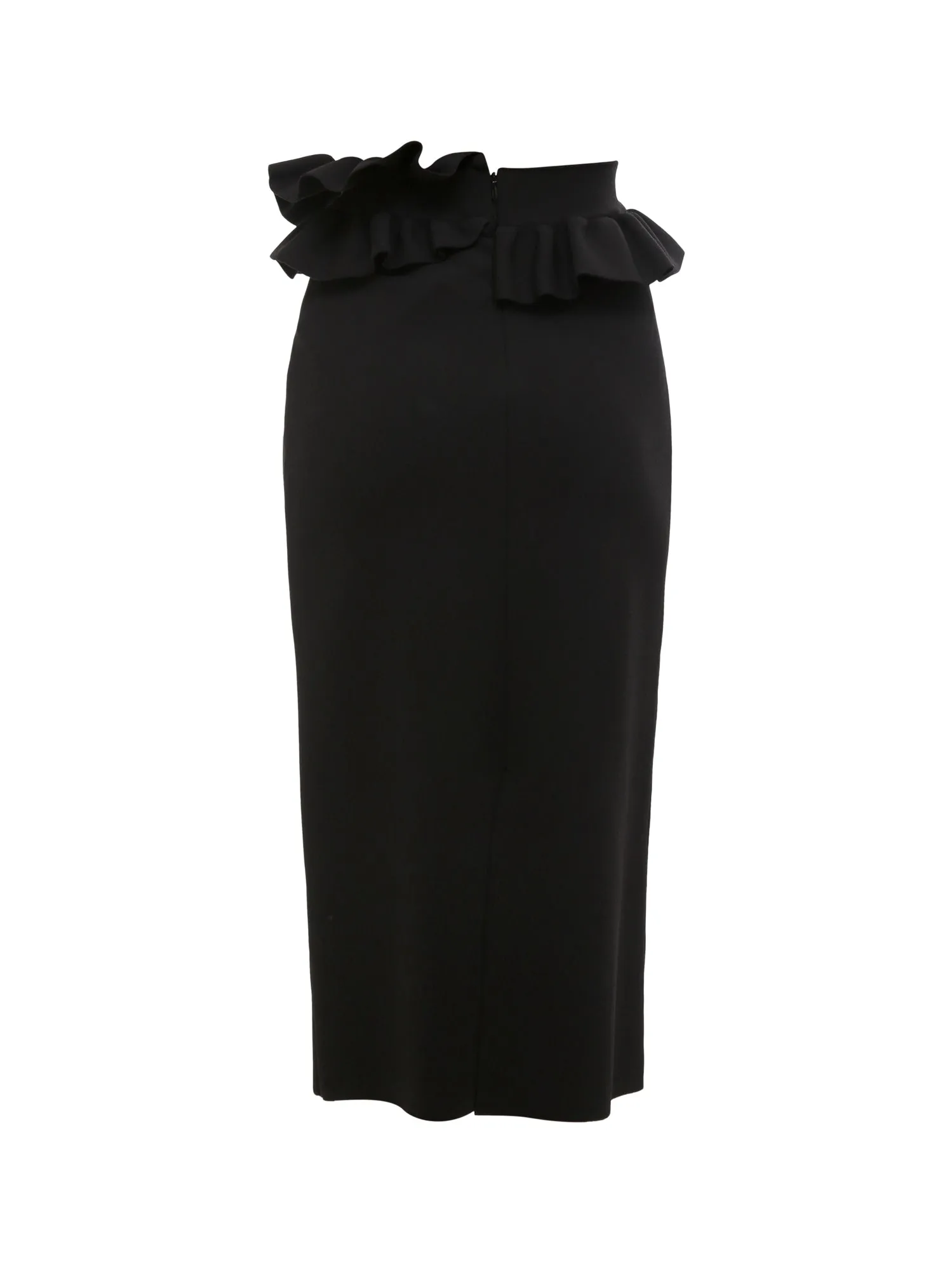 Alexander McQueen High Waist Ruffle-Detailed Midi Skirt