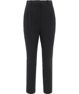 Alexander McQueen High Waist Slim-Leg Trousers