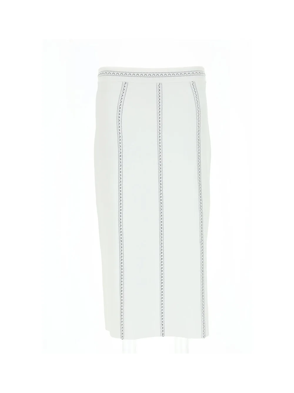 Alexander McQueen High Waist Striped Midi Skirt