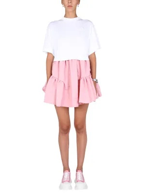 Alexander McQueen Hybrid Tiered Dress