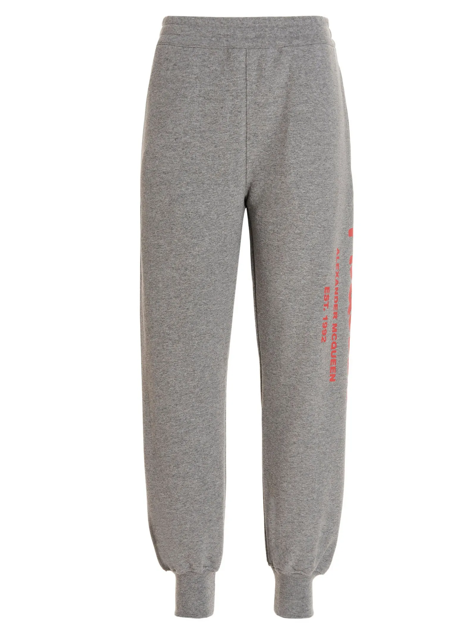 Alexander McQueen Logo Printed Cropped Track Trousers