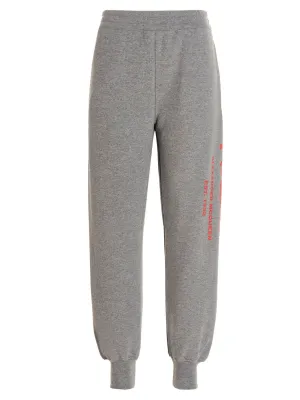 Alexander McQueen Logo Printed Cropped Track Trousers