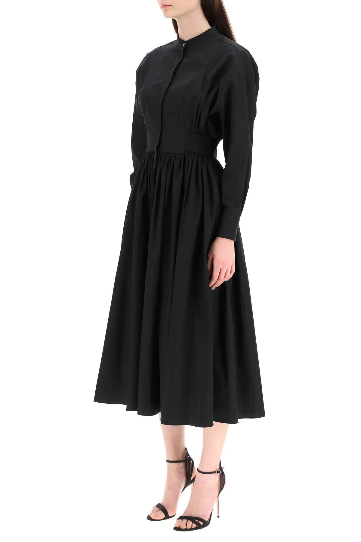 Alexander McQueen Long-Sleeved Midi Dress