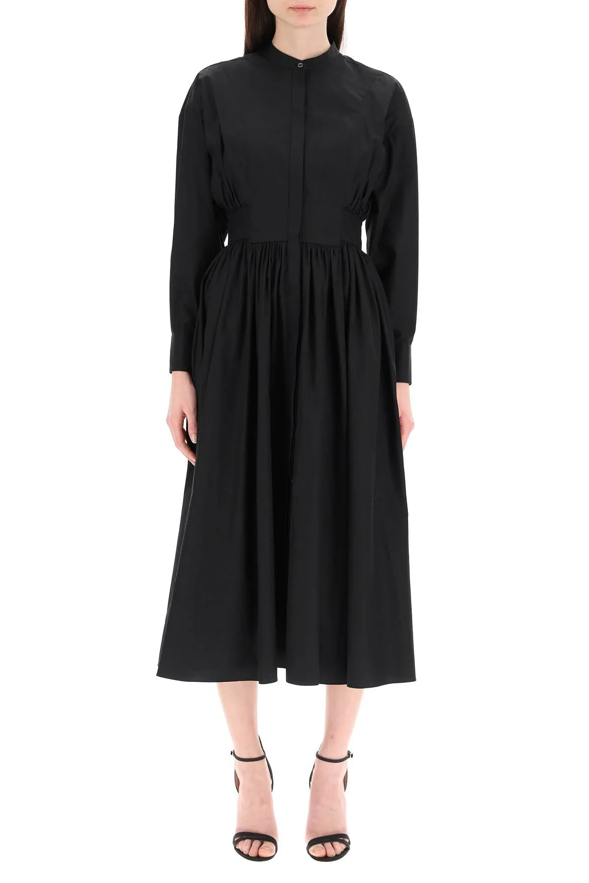 Alexander McQueen Long-Sleeved Midi Dress