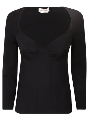 Alexander McQueen Long Sleeved Stretched Top