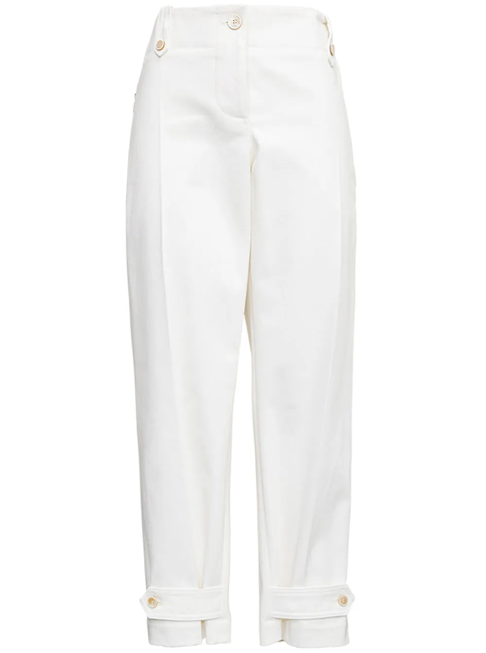 Alexander McQueen Military Cuff Buttoned Ankle Tailored Trousers