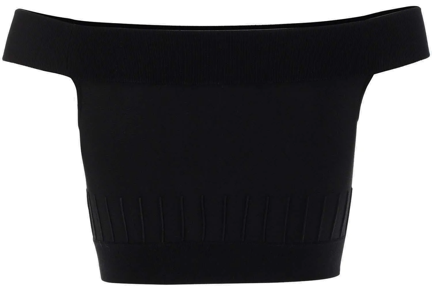 Alexander McQueen Off-Shoulder Knitted Top