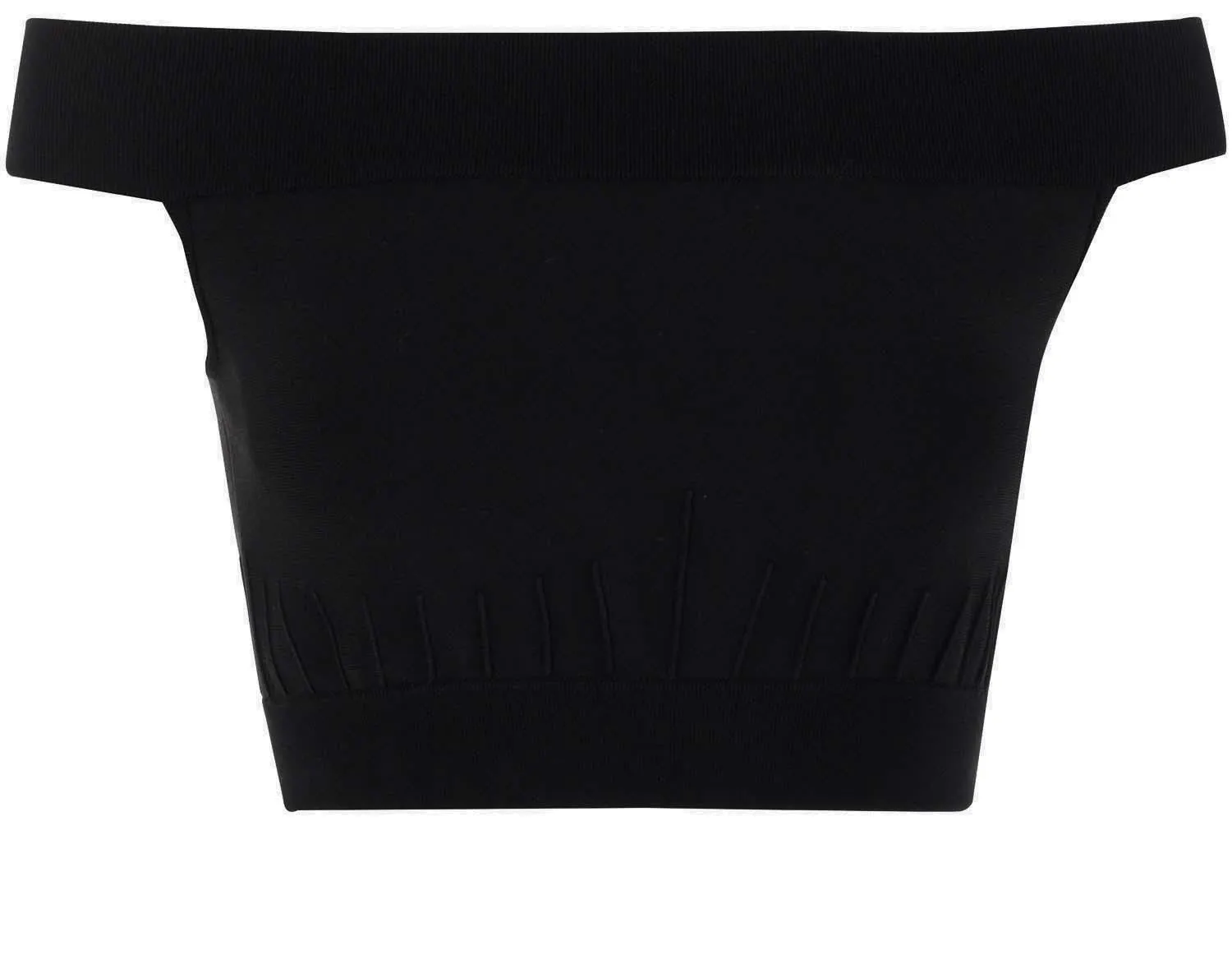 Alexander McQueen Off-Shoulder Knitted Top