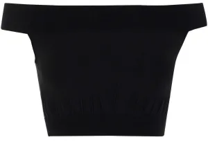 Alexander McQueen Off-Shoulder Knitted Top