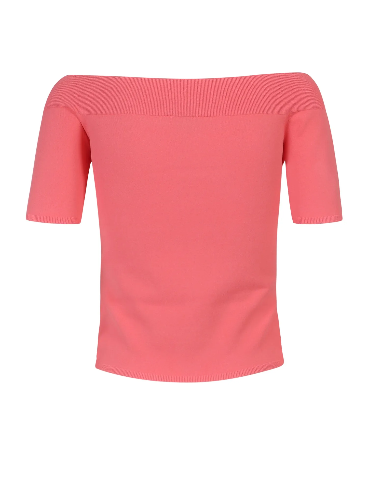 Alexander McQueen Off Shoulder Short-Sleeve Top