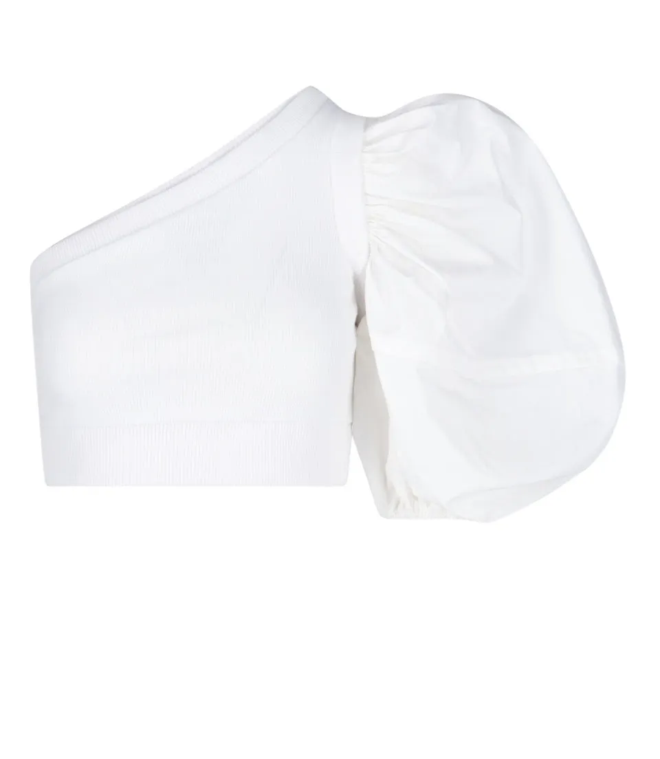 Alexander McQueen One-Shoulder Cropped Top