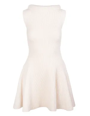 Alexander McQueen Sleeveless Knitted Flare Dress