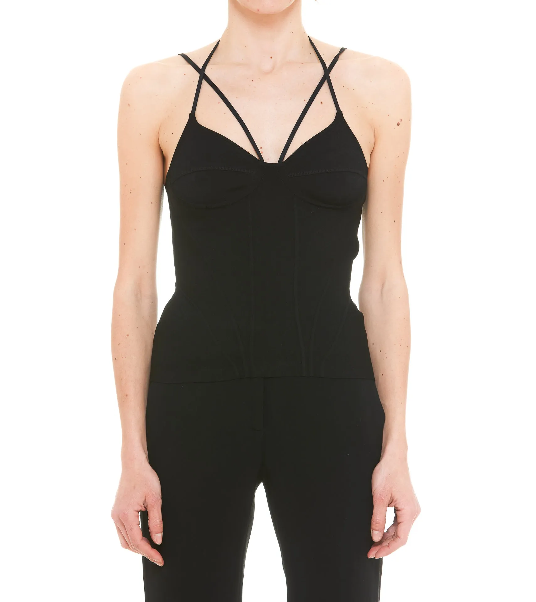 Alexander McQueen Strap Detailed Top
