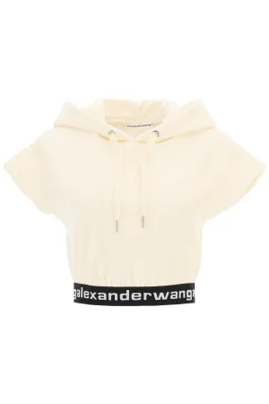 Alexander Wang Cap Sleeve Cropped Top