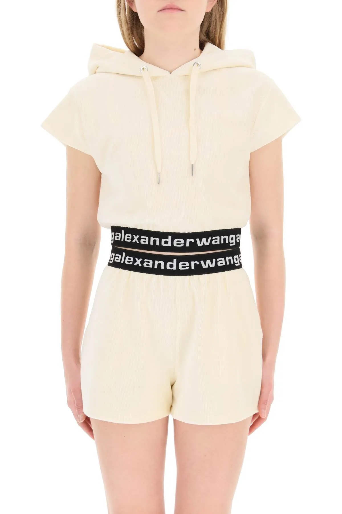 Alexander Wang Cap Sleeve Cropped Top