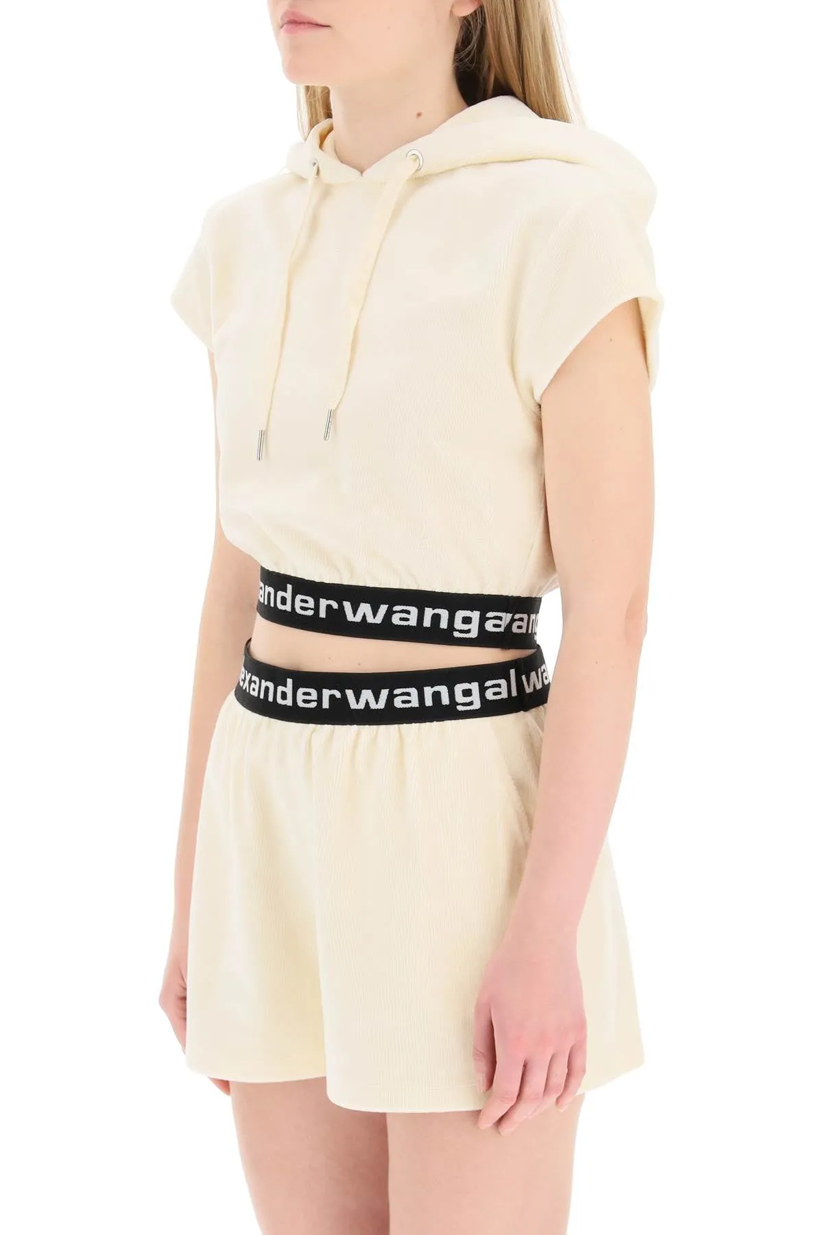 Alexander Wang Cap Sleeve Cropped Top
