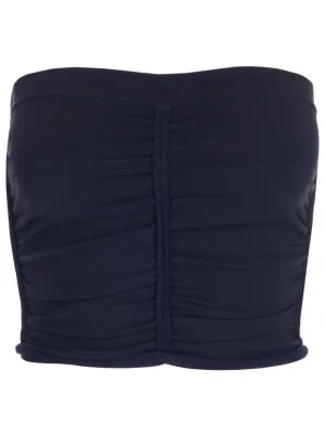 Alexander Wang Gathered Strapless Cropped Top