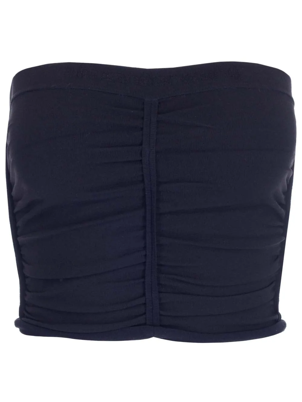 Alexander Wang Gathered Strapless Cropped Top