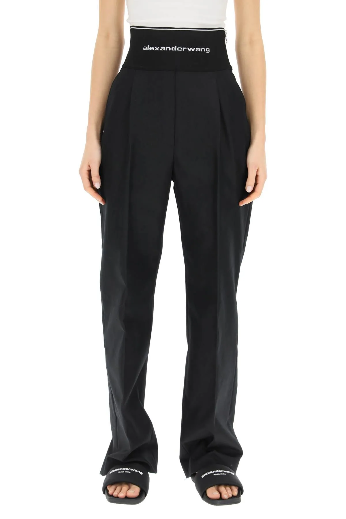 Alexander Wang High-Rise Wide Leg Toursers