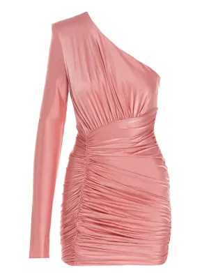 Alexandre Vauthier One Shoulder Fitted Waist Dress