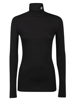 Ambush Logo Embroidered Roll Neck Top