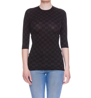 Ambush Monogram-Print Crewneck T-Shirt