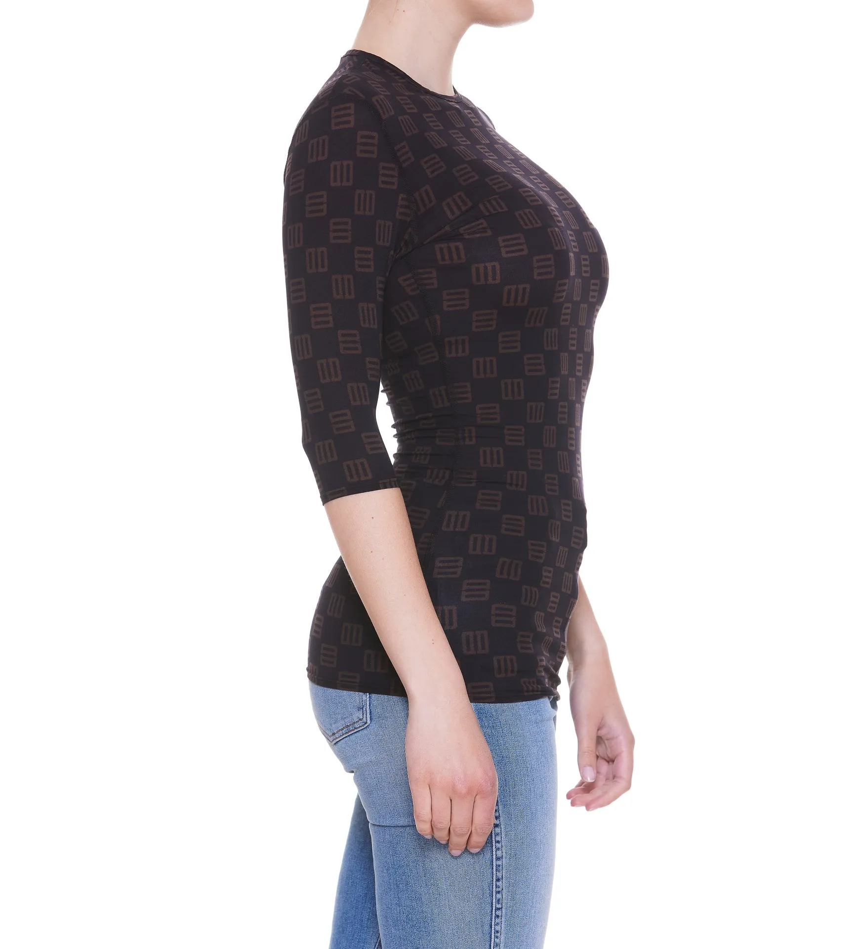 Ambush Monogram-Print Crewneck T-Shirt